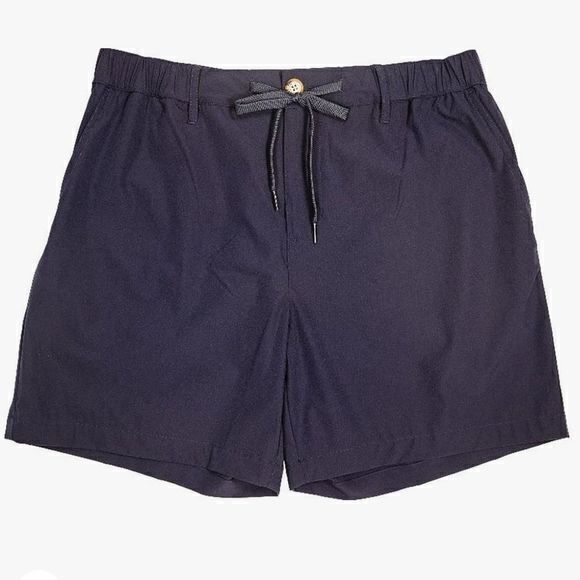 NWT Simply Southern Men's Drawstring Casual Athletic Shorts Navy‎ Blue Size XL - Picture 1 of 7